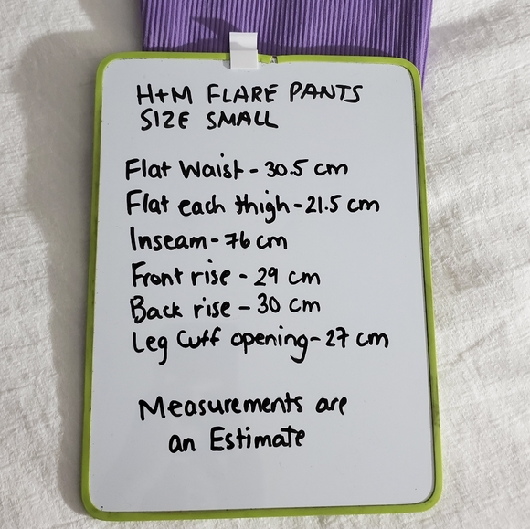 Purple Flare Rib-knit Pants with Lettuce Trim - Picture 13 of 14